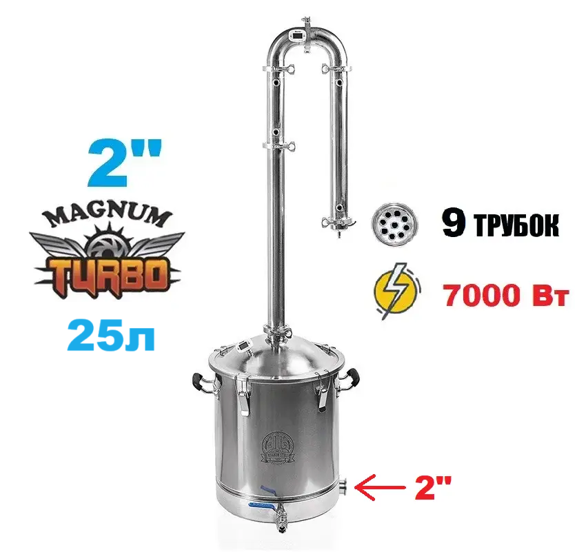 25л/2" Магнум Турбо (з клампом під тен)