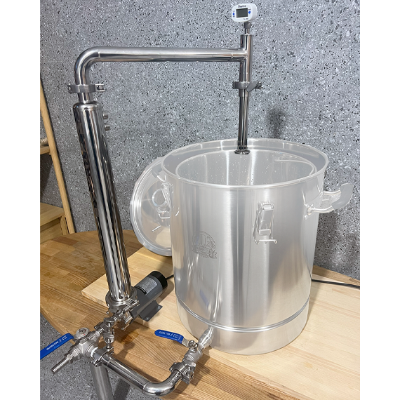 Система циркуляції та охолодження (навісне обладнання) для пивоварні (з насосом)