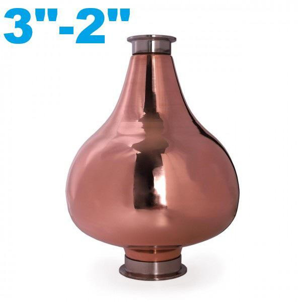 3" - 2" Мідний шолом для дистиляції