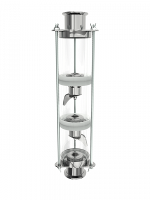 1.5"/2" Колпачковая колона нержавійка, 3 рівня