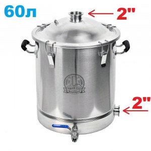 60л/2" Фірмовий перегінний куб з клампом під тен