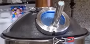 Вварка в кришку куба 4" Діоптра з підсвіткою