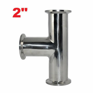 Трійник нержавіючий під кламп 2"