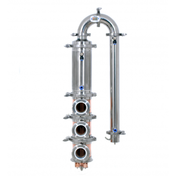 4" на 3 уровня мідна колпачкова колона Вавілон Преміум (Без куба)
