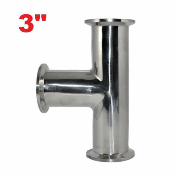 Трійник нержавіючий під кламп 3"