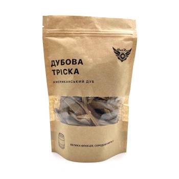 Дубова тріска американський дуб велика фракція середній випал (100 г)