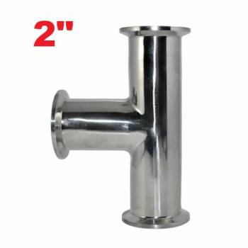 Трійник нержавіючий під кламп 2"