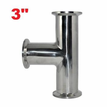 Трійник нержавіючий під кламп 3"